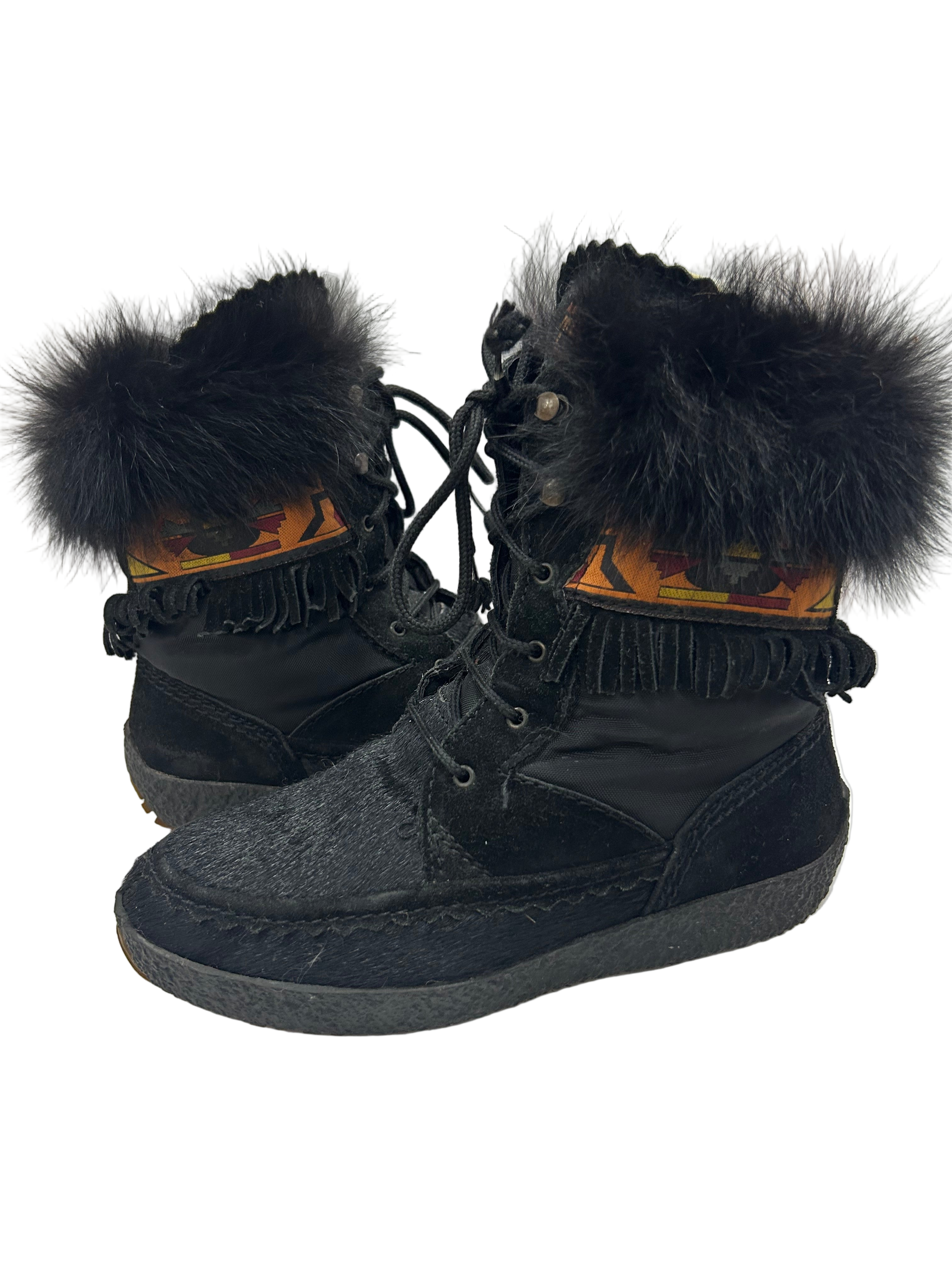 Stivali in pelliccia Tecnica